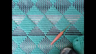 Mosaic Crochet. How to hide tails as-you-go, tips and tricks