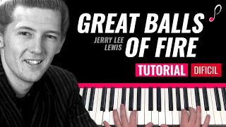 Como tocar "Great balls of fire" (Jerry Lee Lewis) - Piano tutorial y partitura