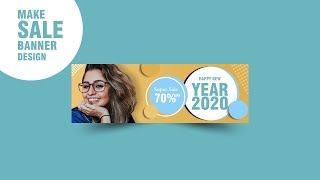 Coreldraw Tutorial | happy new year 2020 sale banner design | Urdu + Hindi | by @AnasGraphics