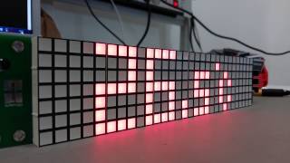 Matrix clock with Atmega328P