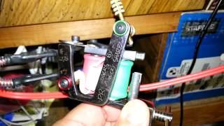 custom built tattoo machine customer rebuild J-frame "peso"