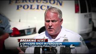 Police Officers Shot Outside Ferguson, Missouri Police Department1:23