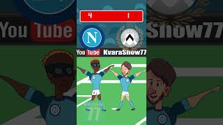 Napoli vs Udinese Khvicha Kvaratskhelia Osimhen  #football #shortvideo #shorts #short