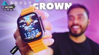 Boult Crown Best Bluetooth Calling Smartwatch @1499/- Unboxing and Review | Apple Watch Clone.