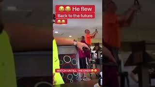 HANDYMAN GETS SHOCKED BACK TO THE FUTURE 😂WATCH UNTIL THE END!!😂 funny work fail 🤣 #shorts #short