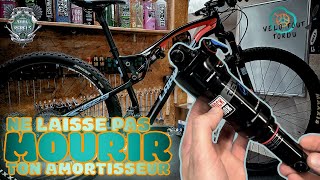 Révision amortisseur VTT FACILE (Rockshox 50 heures)