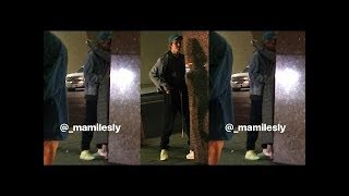 Justin Bieber making out / kissing Selena Gomez after concert in Los Angeles - February 8, 2018