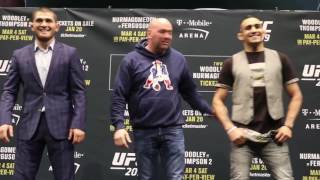 UFC 209: Woodley vs Thompson 2 & Nurmagomedov vs Ferguson Faceoffs