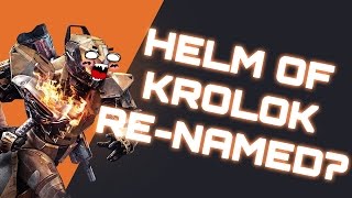 Destiny Helm of Krolok (Hood of Malok)