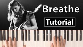 Como tocar "Breathe"(Pink Floyd) - Piano tutorial, partitura y Mp3