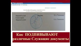 Как ГОССЛУЖАЩИЕ подписывают документы, есть ли разница? Короткий обзор основных ведомств.