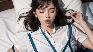 [3D moving] Happy time with her lying down / AI girl lookbook art 19