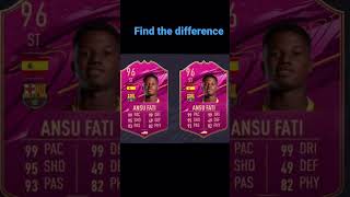 Find the difference ( fati Fifa card )