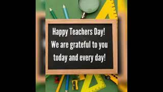 Happy Teachers Day