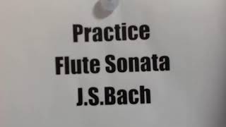 Flute Practice-Flute sonata　J.S.Bach