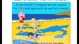 Subject and Verb Agreement - Easy English Grammar - www.EnglishGrammarHelp.com