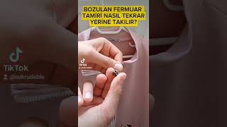 FERMUAR TAMİRİ NASIL YAPILIR ? #fermuar #zipper