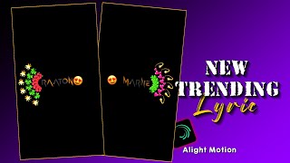 Left Right🌺😘 Emoji Text Lyrics Video Editing | Tutorial | alight motion video editing tutorial