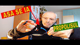 Asa se administreaza tinctura de propolis!