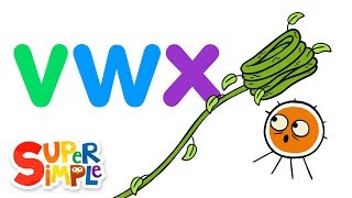 The Letters V-W-X | Pratfall ABCs ​​| 🌈 Super Simple ABCs