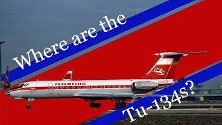 Where are the some of the retired Tupolev Tu-134s located now, and can we go see them.