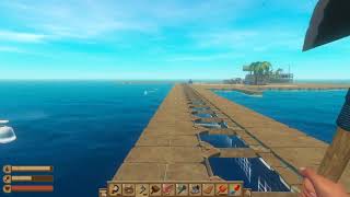 Raft - Episode 5 - Exploring the Mega Yacht, building an engine and ....