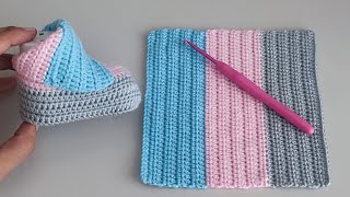 The Best Gift You Can Give Your Friends' Baby! Crochet Woolen Baby Booties Pattern Step by Step