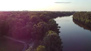 dji mavic mini. fcc. Chernihiv, river, wood, nature. First flying. Test video.