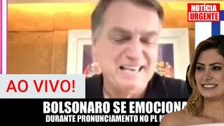 AO VIVO! BOLSONARO SE EMOCIONA NO PRONUNCIAMENTO DURANTE AÇÃO DO PL MULHER