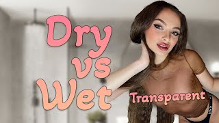 Transparent Dry vs Wet Summer Haul 2024 | See-through Clothing Try-on Haul