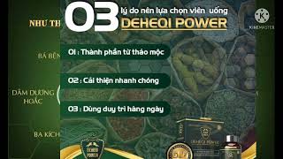 Thành phần, công dụng và cách dùng sản phẩm hỗ trợ điều trị suy giảm sinh lý nam DEHEQI POWER