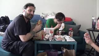 Burger king eating show