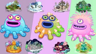 All Toe Jammer -  All Islands, Sounds and Animations | My Singing Monsters (Common, Rare and Epic)