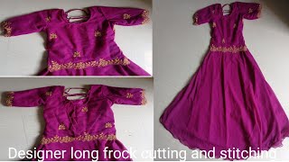 cutwork duppatta convert into designer long frock cutting and stitching 💃💃