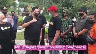 Kunjungan Bpk Erick Thohir di Kampung Susu Singolangu Magetan