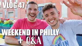 BOYFRIEND Q&A VLOG | ANSWERING YOUR BURING QUESTIONS | WEEKEND VLOG IN PHILDELPHIA | CHRIS AND TYLER