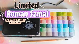 From 22 to 6 pans: Limiting my Roman Szmal watercolor set || Creating a travel watercolor palette