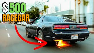 $500 Knight Rider Kitt Racecar Spitting Flames!! (24 Hours of Lemons Pt. 2)