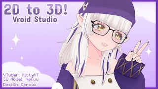 MittyVT 💜 | VTuber 3D Model 〚 VRoid Timelapse 〛 20