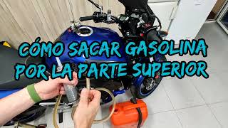 SACAR GASOLINA DE TU MOTOCICLETA