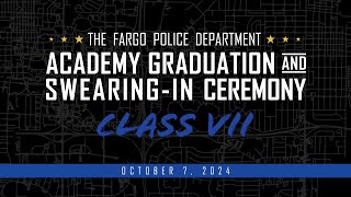 Fargo Police Department Academy Graduation Ceremony - 10.07.2024