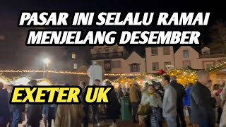 Pasar Jelang Desember di Exeter UK