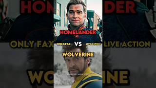 Homelander vs Wolverine #shorts #marvel #theboys #dc