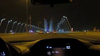 yes island highway night views - night out in abu dhabi