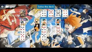 Microsoft Solitaire Collection | Haikyuu Theme | Star Club - Klondike: Easy I Challenges 1~5