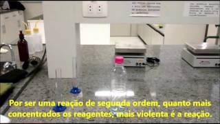 Cinética química - experimento da bomba de fumaça