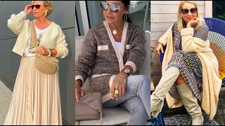 СОВРЕМЕННЫЕ КАРДИГАНЫ ДЛЯ ЖЕНЩИН 50+60+70+💖 УЮТНЫЕ ОСЕННИЕ ОБРАЗЫ