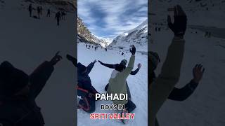 Pahadi boys in spiti valley | Shimla | Manali #viral #shimla #manali #snow #shorts