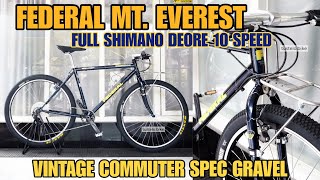 Vintage Commuter Federal Mt. Everest Spec Gravel Full Shimano Deore 10s by Tustelo.Bike 🔥