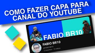 COMO FAZER CAPA PARA CANAL DO YOUTUBE PELO CELULAR NO Picsart 2024